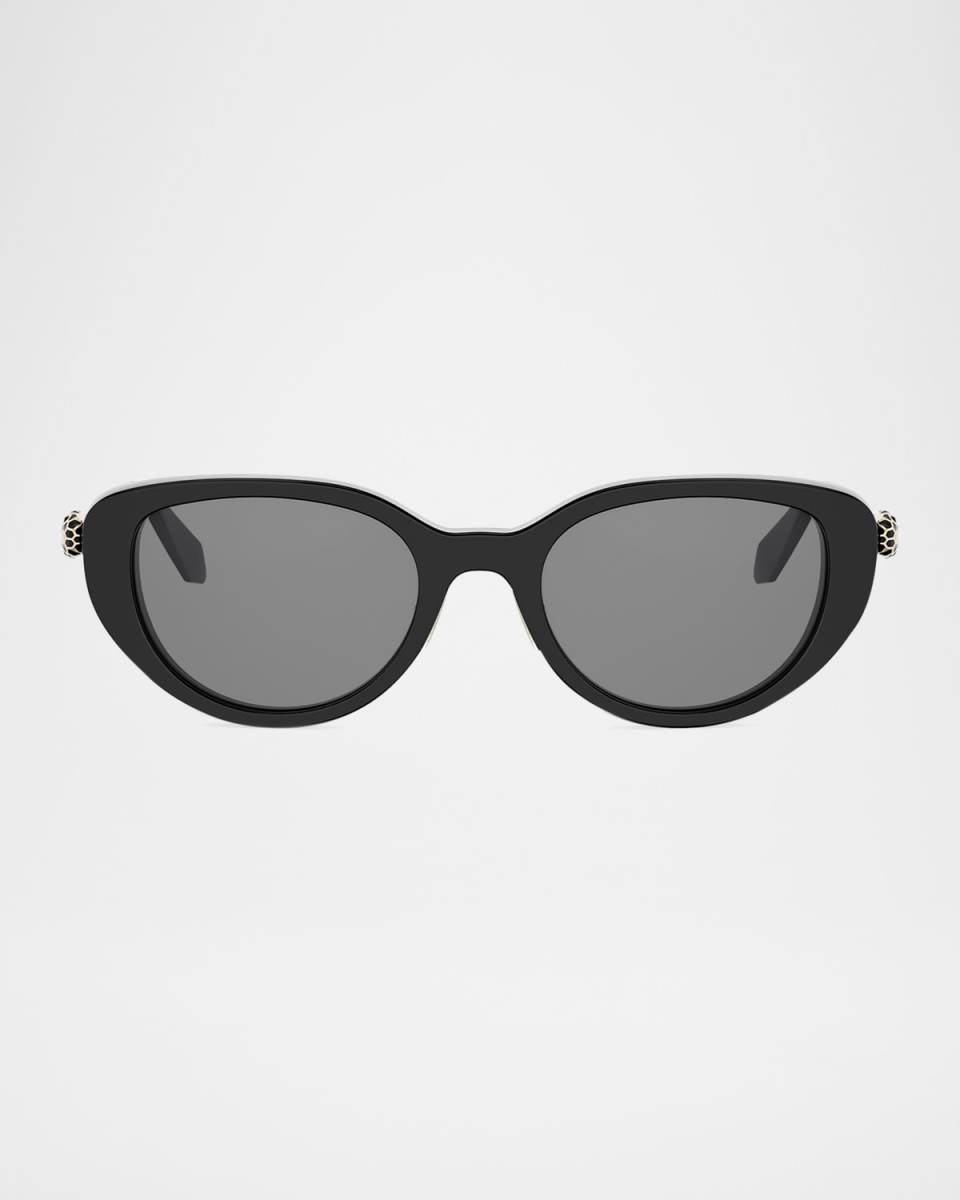 Serpenti Forever Acetate Oval Sunglasses